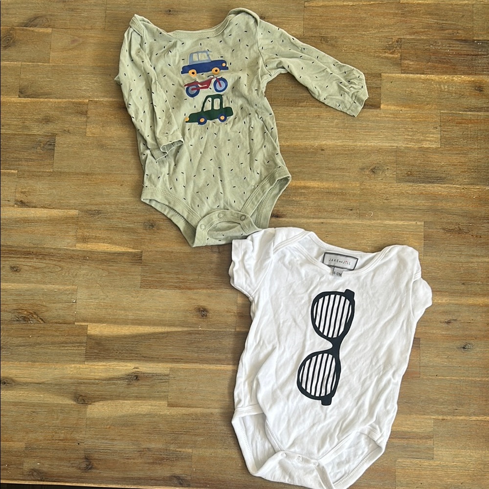 Kids One Piece Set - Green and White